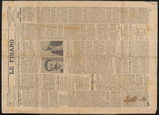 Newspaper clipping from the Philip Zilcken archive
