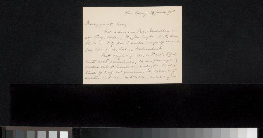 Letter to Philip Zilcken