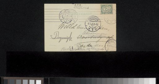 Postcard to Philip Zilcken