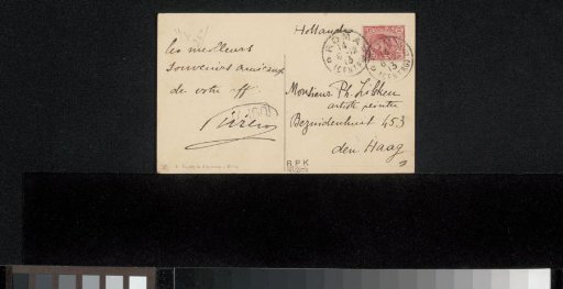 Postcard to Philip Zilcken