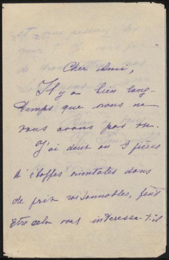 Letter to Philip Zilcken