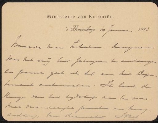 Letter to Philip Zilcken