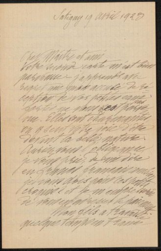 Letter to Philip Zilcken