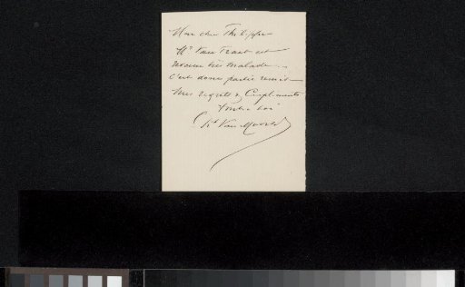 Letter to Philip Zilcken
