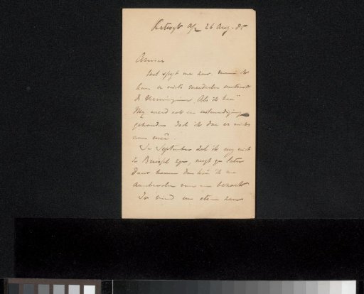 Letter to Philip Zilcken