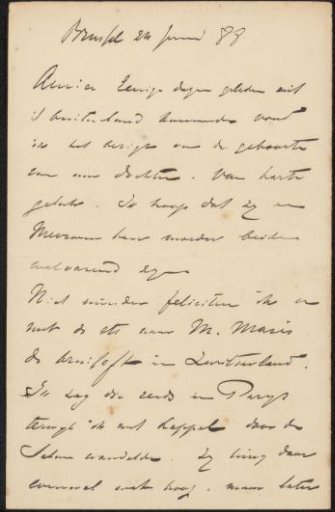 Letter to Philip Zilcken