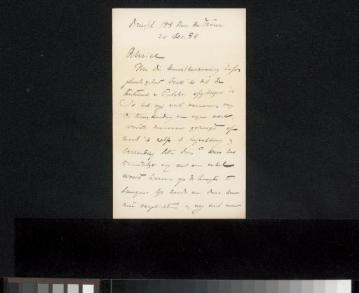 Letter to Philip Zilcken