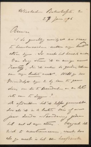 Letter to Philip Zilcken