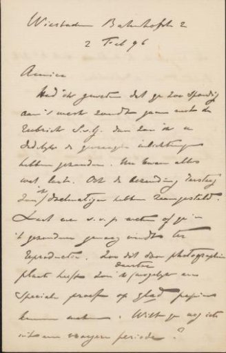 Letter to Philip Zilcken