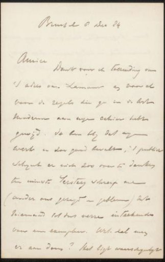 Letter to Philip Zilcken