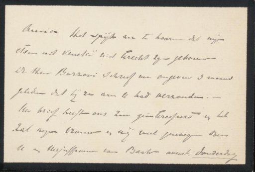 Letter to Philip Zilcken