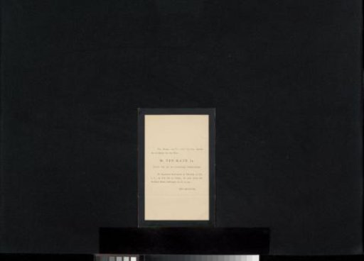 Death notice to Philip Zilcken