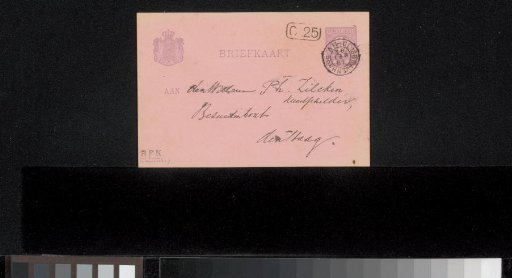 Postcard to Philip Zilcken