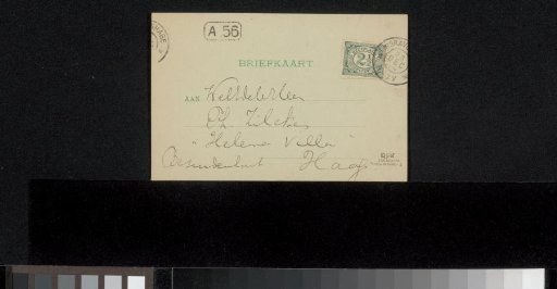 Postcard to Philip Zilcken