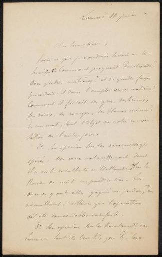 Letter to Philip Zilcken