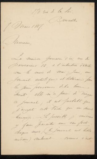Letter to Philip Zilcken