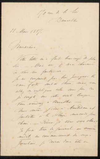 Letter to Philip Zilcken