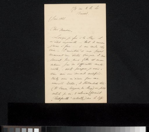 Letter to Philip Zilcken
