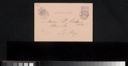 Postcard to Philip Zilcken