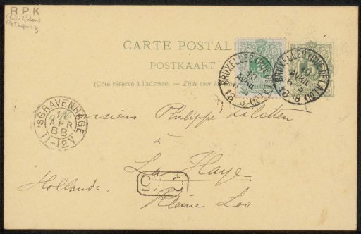 Postcard to Philip Zilcken