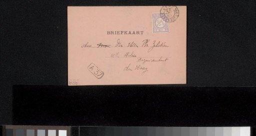 Postcard to Philip Zilcken