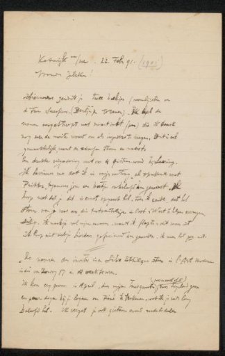 Letter to Philip Zilcken