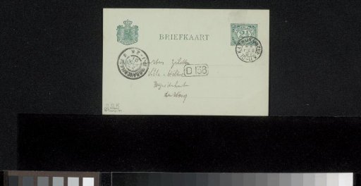 Postcard to Philip Zilcken