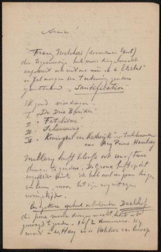 Letter to Philip Zilcken