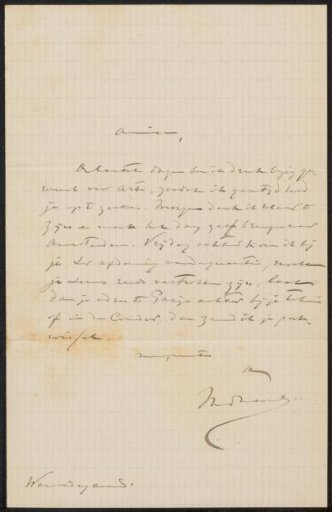 Letter to Philip Zilcken