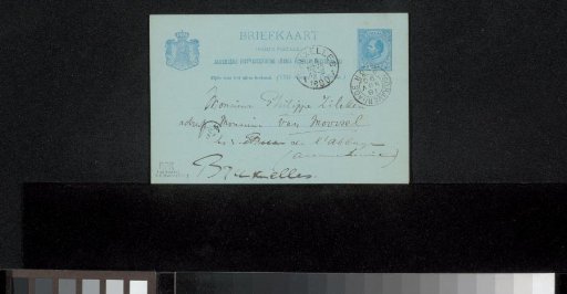Postcard to Philip Zilcken