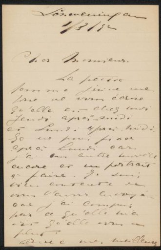 Letter to Philip Zilcken