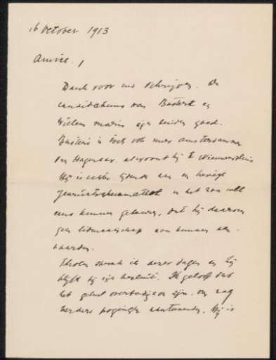 Letter to Philip Zilcken