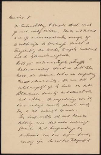 Letter to Philip Zilcken