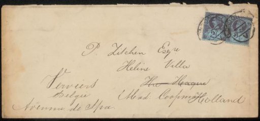 Envelope addressed to Philip Zilcken