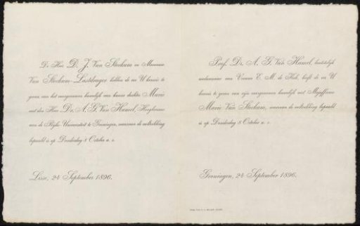 Marriage announcement to Philip Zilcken