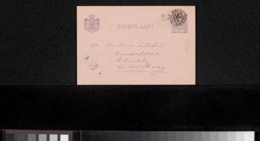 Postcard to Philip Zilcken