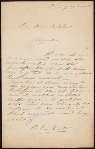 Letter to Philip Zilcken