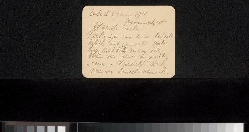 Letter to Philip Zilcken