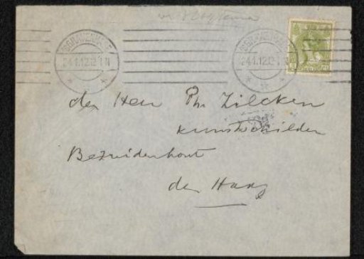 Envelope to Philip Zilcken