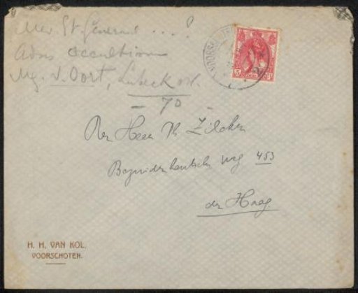 Envelope to Philip Zilcken