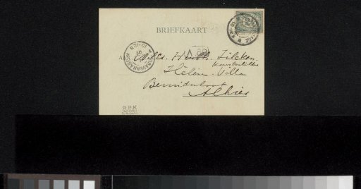 Postcard to Philip Zilcken