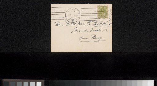 Envelope to Philip Zilcken