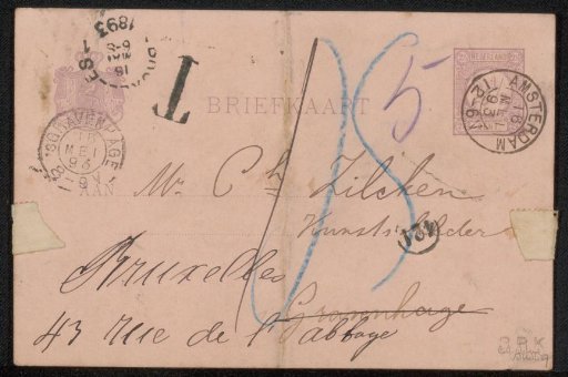 Postcard to Philip Zilcken