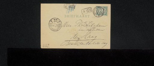 Postcard to Philip Zilcken