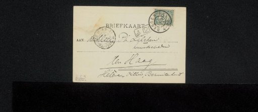 Postcard to Philip Zilcken