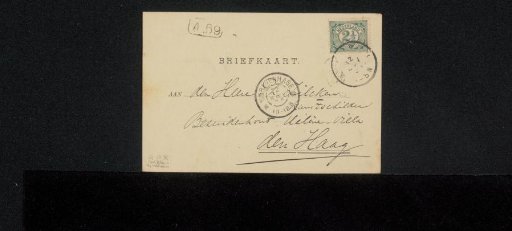 Postcard to Philip Zilcken