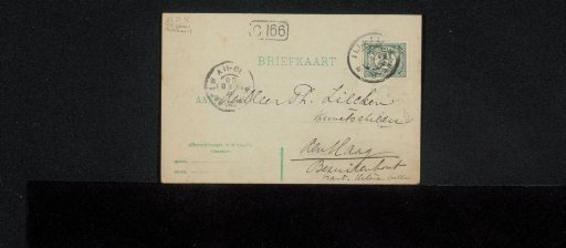 Postcard to Philip Zilcken