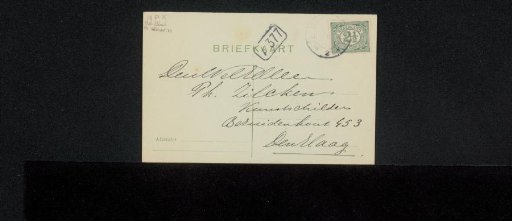 Postcard to Philip Zilcken