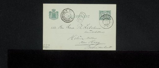 Postcard to Philip Zilcken