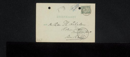 Postcard to Philip Zilcken